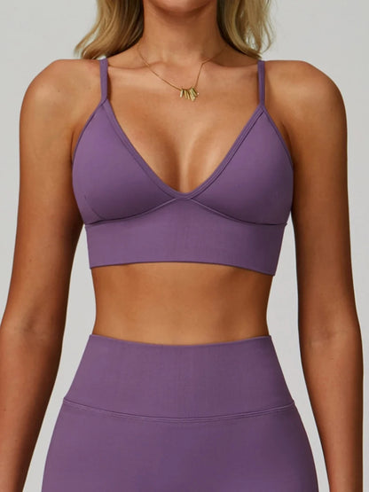 Earthbound Girl Double-Strap Racerback Sports Bra