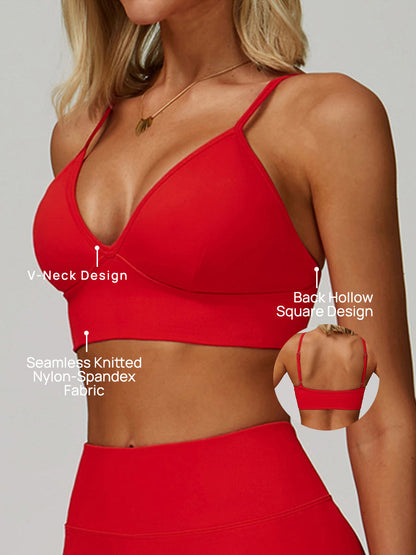 Earthbound Girl Double-Strap Racerback Sports Bra